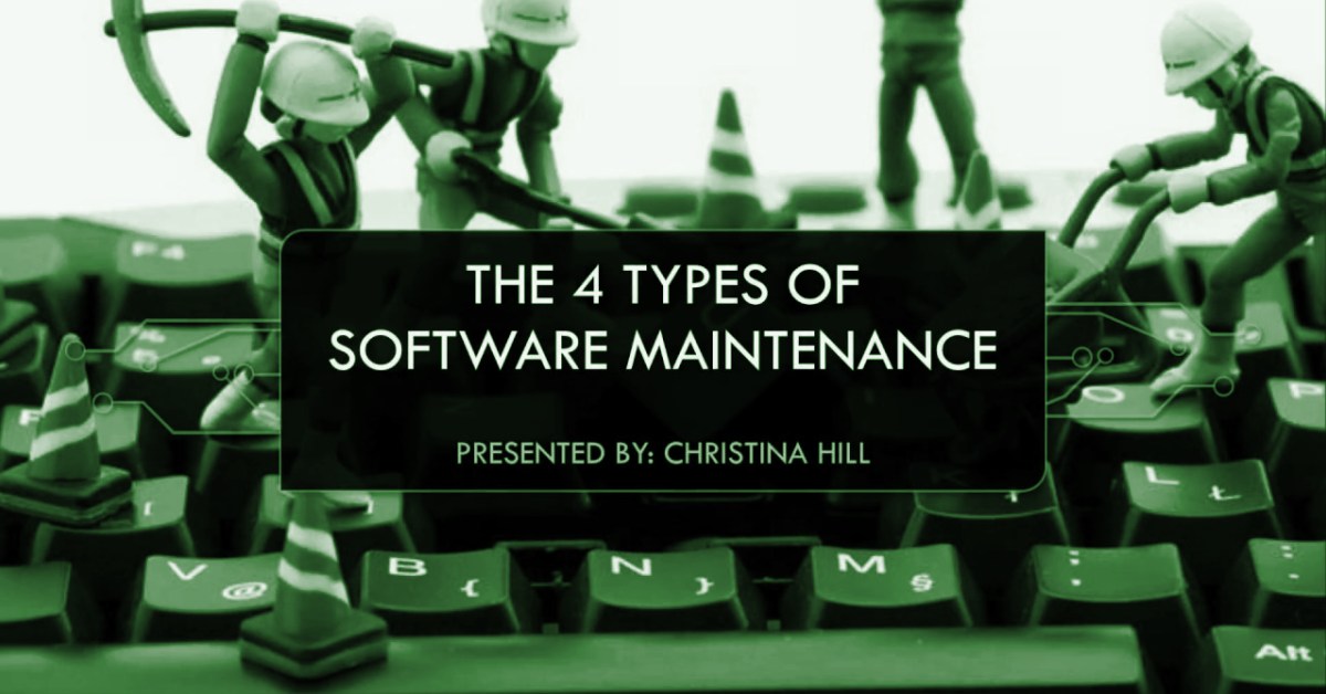 What are the four types of system maintenance?